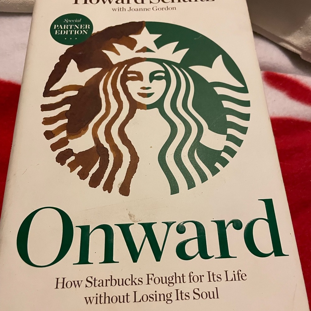 Starbucks Cream and Gray Textured Book